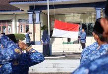 RRI Sungailiat Laksanakan Upacara Hari Kebangkitan Nasional di Halaman Kantor