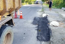 BPJN Babel Tangani Jalan Amblas di Bangka Barat