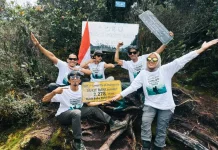 Lima Pendaki Babel Sukses Taklukkan Puncak Bukit Raya