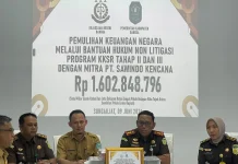 Kejari Bangka Kembalikan Rp1,6 Miliar Dana KKSR ke Kas Daerah