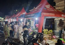 14 Tenda Durian Meriahkan Bazar Duren di Taman Kota Sungailiat
