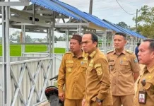 Objek Wisata Pelangi Sawah Namang Terus Dipercantik