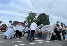 Simulasi Dalmas Uji Keterampilan Polisi Kendalikan Massa