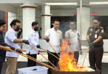 Kejari Bangka Gelar Pemusnahan Barang Bukti
