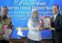 Pemkab Bateng Raih WTP ke-13 dari BPK