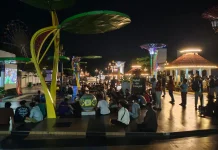 Ratusan Orang Nobar Brazil vs Jepang di Himpang Lime Habang Toboali