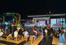 Nobar Piala Dunia di Himpang Lime Habang Semarak Dihadiri Ratusan Warga