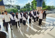RRI Sungailiat Laksanakan Apel Senin, Sampaikan Evaluasi Kinerja Pegawai