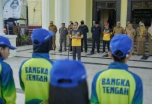 Bupati Algafry Lepas Kontingen POPDA