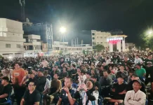 Antusias Nobar Piala Dunia 2026, Ribuan Warga Belitung Padati Bundaran Satam