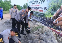 Peringati Hari Bhayangkara, Polresta Pangkalpinang Tanam Ratusan Bibit Mangrove