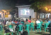 Wabup Efrianda "Ngulon" Warga Sungaiselan Nobar Argentina vs Mesir