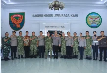 Silaturahmi ke Kodim 0413/BKA, Kapolresta Perkuat Kolaborasi Jaga Kondusivitas