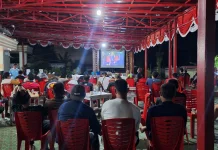 Nobar Spanyol Vs Argentina di Rumdin Wabup Bangka, Moment Merajut Kebersamaan