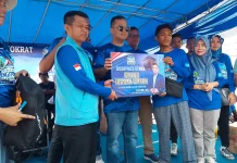 Ikut Senam dan Cek Kesehatan, Simpatisan Demokrat di Bangka Dapat Hadiah Umroh