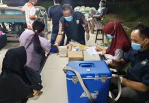 Dinkes Beltim Gelar CKG untuk Penambang di Meja Goyang
