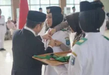 Bupati Algafry Rahman Kukuhkan Paskibraka Bateng 2026