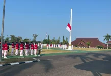Upacara Penaikan-Penurunan Bendera HUT ke-81 RI di Babel Sukses Digelar