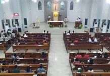 Umat Katolik Ikuti Misa Hari Kemerdekaan di Gereja Regina Pacis Belitung