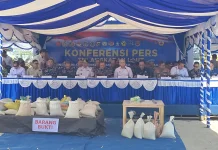 TNI AL Amankan 75,7 Ton Pasir Timah Ilegal di Babel