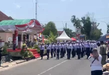 Gerak Jalan Tingkat Kabupaten Bangka Diikuti 215 Peserta