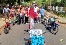 Motor 1968 Ikut Karnaval HUT RI, Komunitas Bukit Betung Bernostalgia