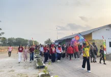 Ratusan Warga Nelayan 1 Ramaikan Jalan Sehat Peringati HUT ke-81 RI