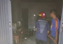 Gas Bocor Picu Kebakaran Ruko, Pemilik Luka Bakar