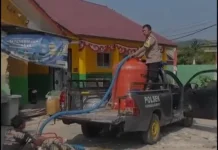 Polresta Perintahkan Jajaran Polsek Aktif Bantu Warga Kekurangan Air