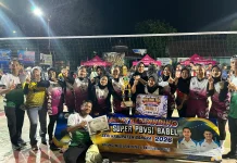 Tim Putri JJM Juara Liga Super PBVSI Babel Seri Kabupaten Bangka