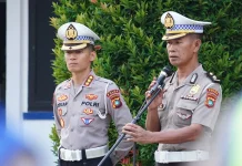 Ditlantas Polda Babel Gelar Upacara Kenaikan Pangkat Pengabdian Kompol Ramos