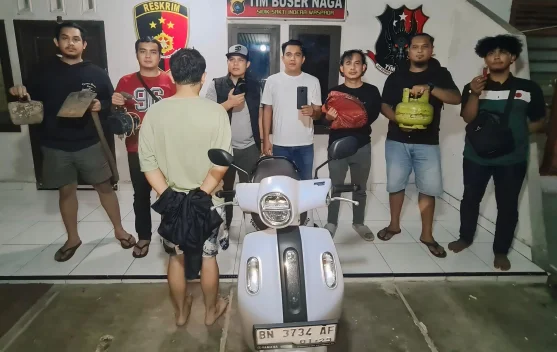 Tim Buser Naga Polresta Pangkalpinang Amankan Pelaku Pencurian Kantor PWI