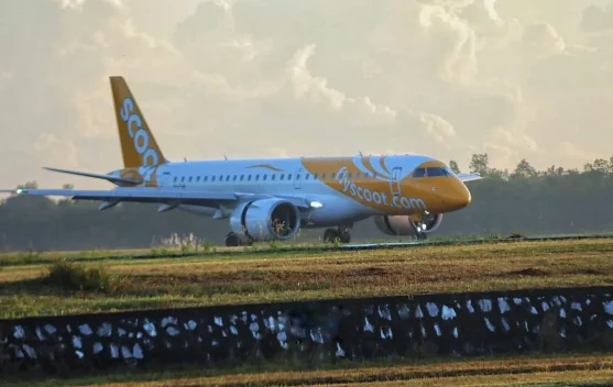 Pesawat Scoot Mendarat Perdana di Belitung, Rute Singapura Resmi Dibuka