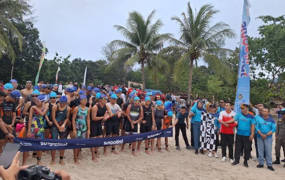 Ratusan Atlet Ikuti Sungailiat Triathlon, Peserta Melebih Target
