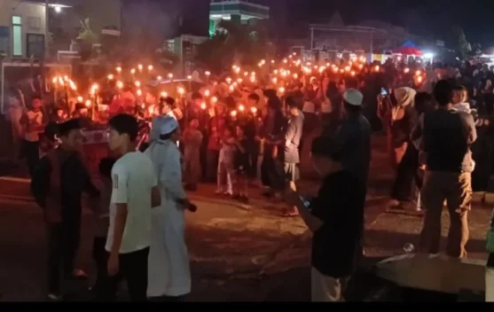 Taber Kampung Usir Roh Jahat di Desa Batu Rusa Bangka