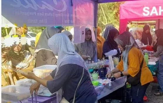 Pasar Kuliner UMKM DKUP Bangka Barat Diserbu Warga