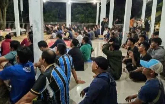 Algafry bersama Ratusan Warga Nobar Seru Spanyol vs Argentina