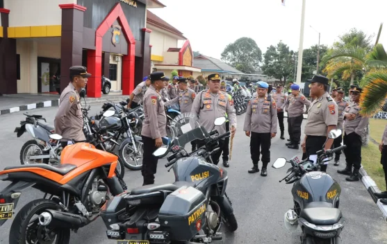 Polres Bangka Cek Kendaraan Operasional Dukung Pengoptimalan Pelayanan