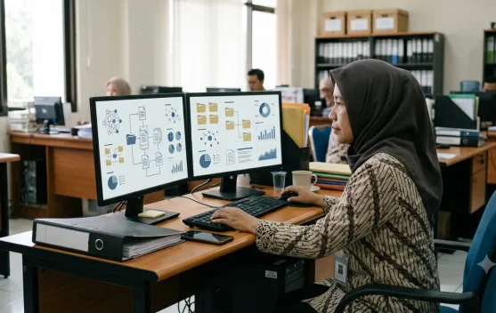 Dinas Perpustakaan Beltim Luncurkan BATU PULAS, Layanan Kearsipan Lebih Cepat