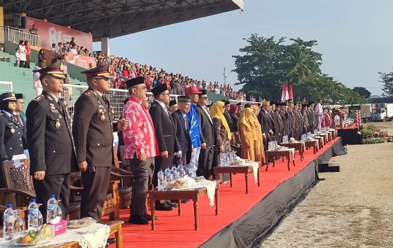 HUT RI Ke-81, Upacara di Belitung tanpa Tenda Pejabat