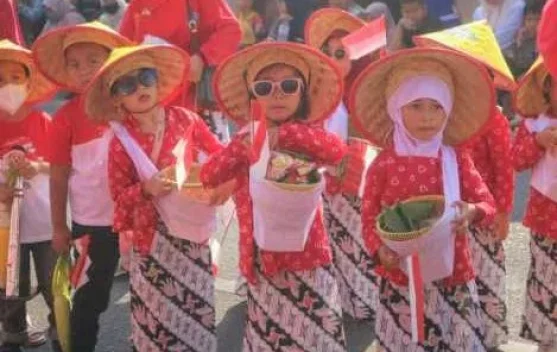 Pawai Karnaval TK/PAUD se-Bangka Tengah Diikuti 30 Peserta