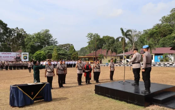 Kapolres AKBP Indra Feri Dalimunthe Lantik 5 Pejabat Polres Bangka
