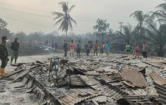 Dua Rumah Warga Bintet Terbakar Karhutla, Kerugian Ditaksir Rp150 Juta