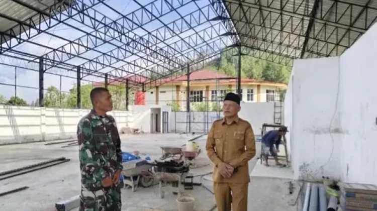 Wawako Azhar Hamzah Tinjau Pembangunan Gerai KMP