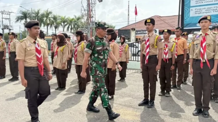 Kasdim 0417/Kerinci Pimpin Upacara Penutupan Pelatihan KKRI di Makodim