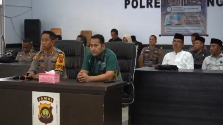 Bupati Merangin Hadiri Zoom Meeting Gerakan Pangan Murah