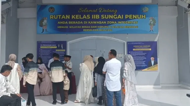 Rutan Sungai Penuh Serahkan Remisi Idul Fitri 128 Narapidana