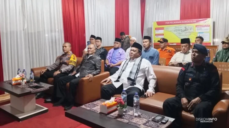 Sekda Merangin Pantau Sitkamtibmas Malam Takbiran Secara Virtual