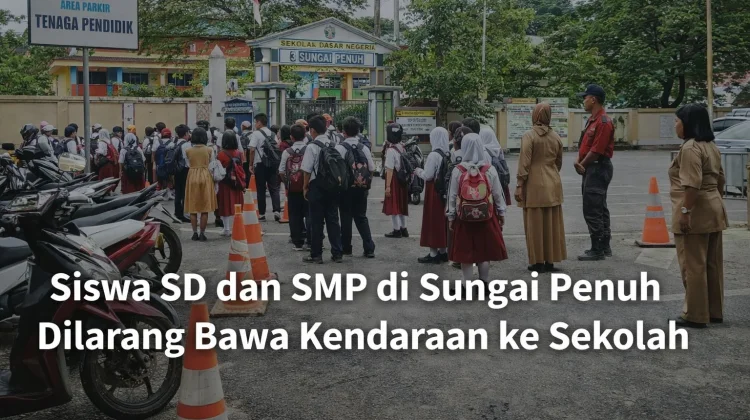 Siswa SD dan SMP di Sungai Penuh Dilarang Bawa Kendaraan ke Sekolah