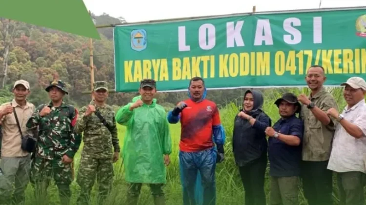 Dandim 0417/Kerinci dan Bupati Tinjau Kondisi Jalan Desa